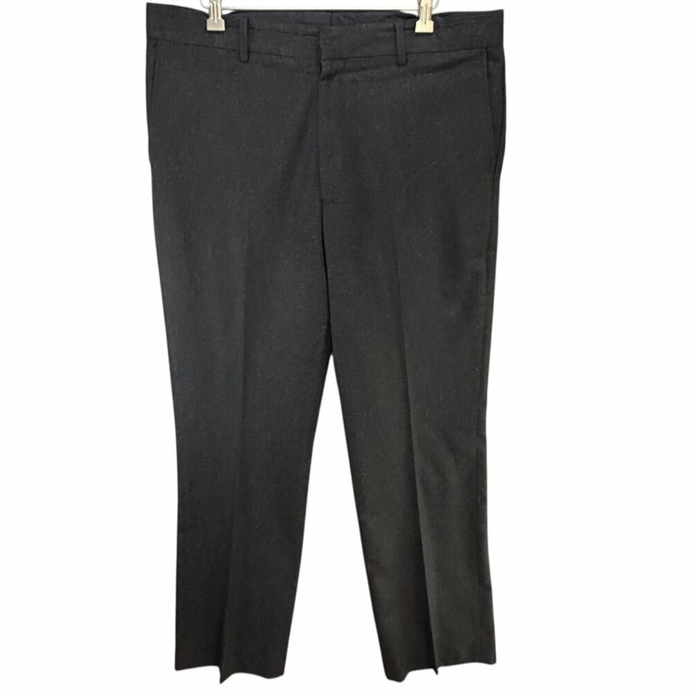 Ted Baker London Trouser Pants 36L Black Wool Blend‎ Classic Business Elevated